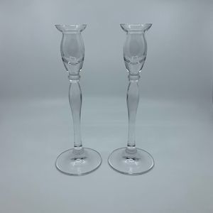 Mikasa Ballet 9” Crystal Candlesticks
